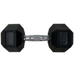 Body Go Rubber Hex Dumbbell 12.5kg