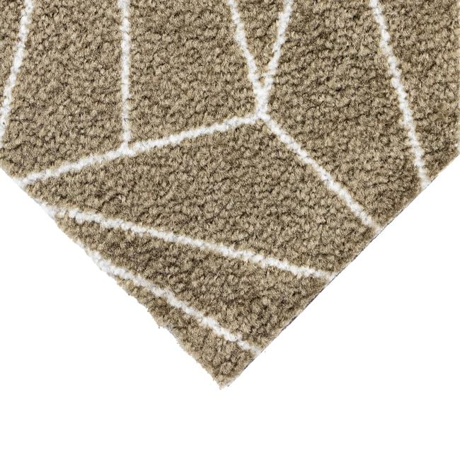 JVL Geo Brown Mega Runner 57cm x 150cm