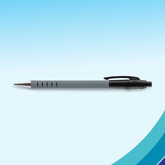Paper Mate Black Flexigrip Pen - 5 Pack