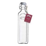 KILNER SQUARE WIDE MOUTH 1L Cliptop Bottle 