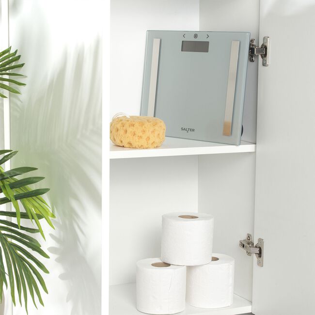 Salter BMI Compact Glass Green Bathroom Scales