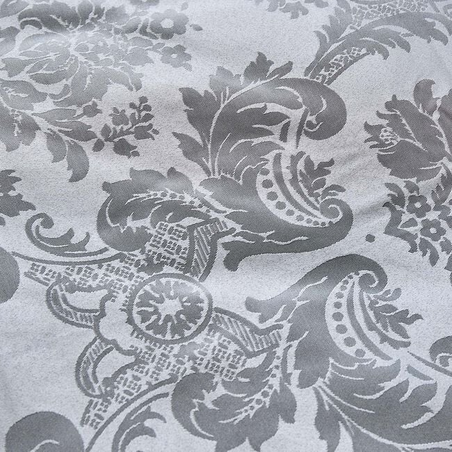 CATHERINE LANSFIELD SUPERKING DUVET COVER Damask Jacquard Silver 