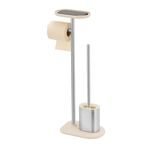Nordhaus Beige Toilet Roll And Brush Holder