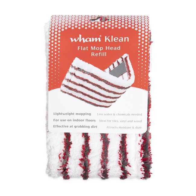 Wham Klean Microfibre Flat Floor Mop Refill
