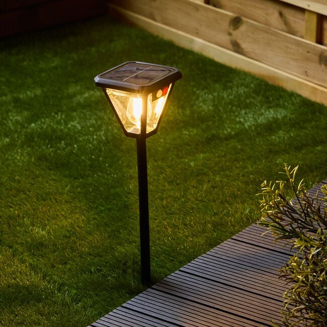 2 in 1 Solar Wall & Post Light with PIR Sensor