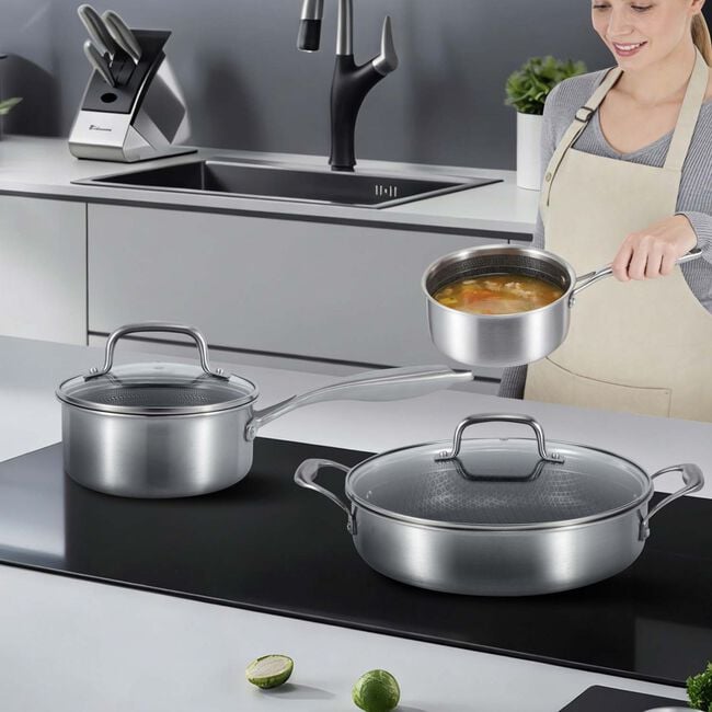 Noferro Expert TriPly 4 Piece Steel Cookware Set