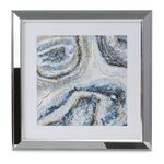 Blue Waves Jewelled Wall Art 46.5cm x 46.5cm