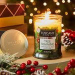 Tuscany Triple Pour Candle Tree Trimming 18oz