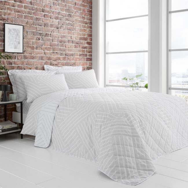 Greyson Bedspread 200cm x 220cm - Grey