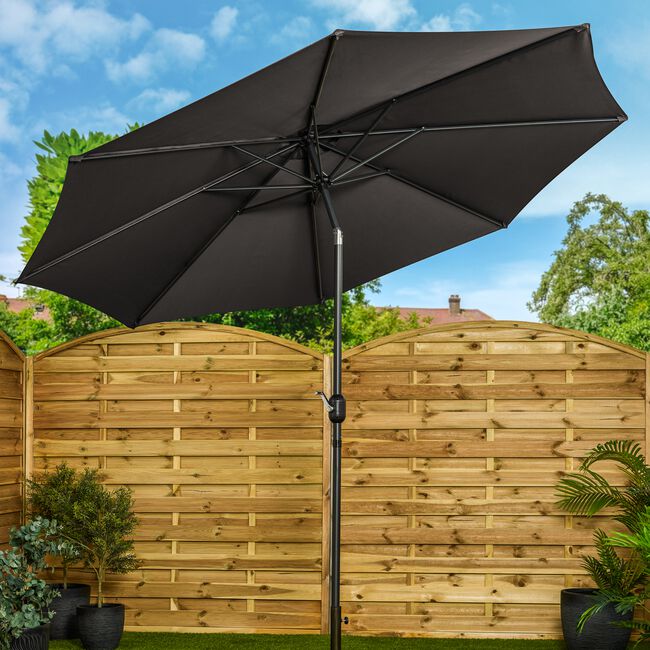 3M Crank & Tilt Sun Parasol - Black 