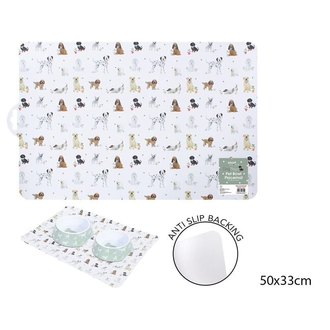 Smart Choice Anti-Slip Dog Print Mat 50cm x 33cm