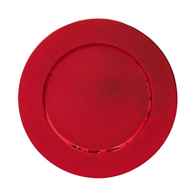 Christmas Red Charger Plate