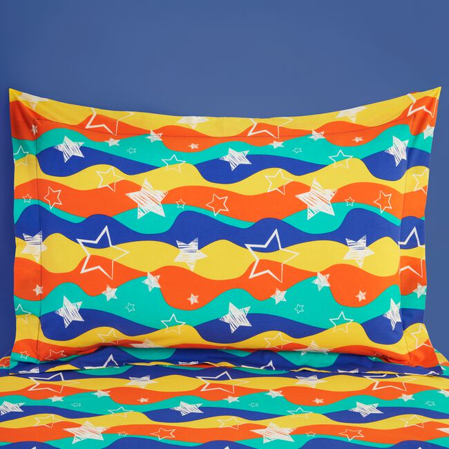 Groovy Space Oxford Pillowcase Pair - Multi