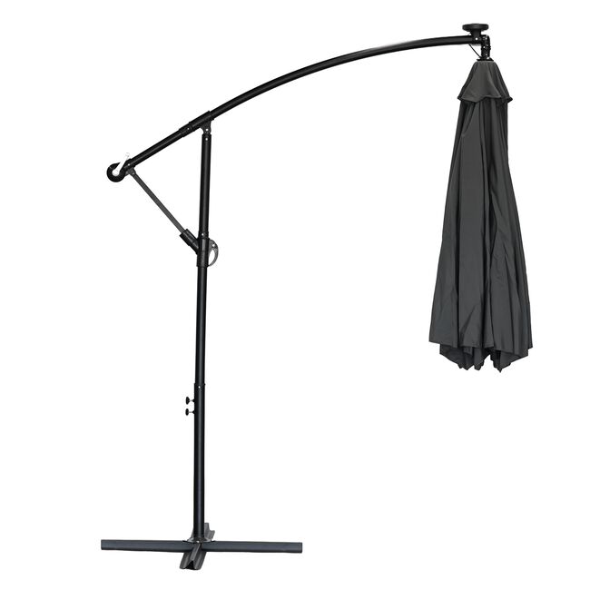 Cantilever Hanging Parasol Grey