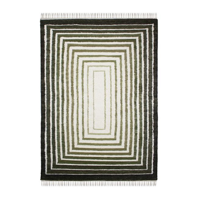 BOUCLE FRAME GREEN 140X200cm Rug