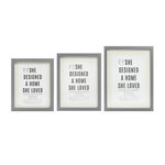10X12 MCINTOSH GREY Photo Frame 12X16 W/OUT MOUNT