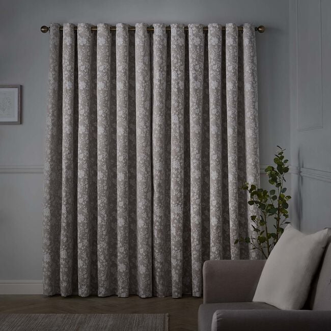 RUSSBOROUGH NATURAL WITH GOLD 66x54 Curtain
