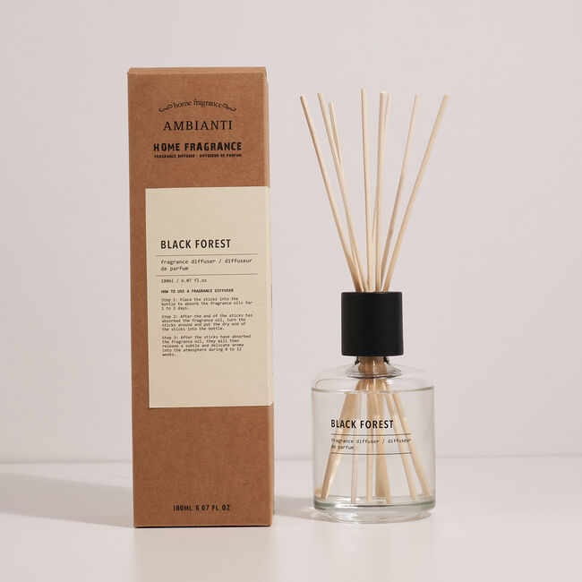 Ambianti Labs 180ml Reed Diffuser Black Forest