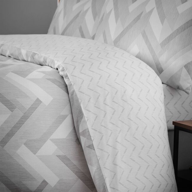 SINGLE DUVET COVER Brushed Cotton Arthur Grey