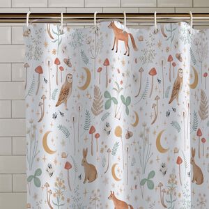 CATHERINE LANSFIELD ENCHANTED TWILIGHT WHITE Shower Curtain 