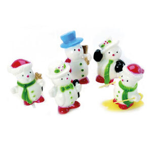 Snowman Cake Toppers 5 Pack
