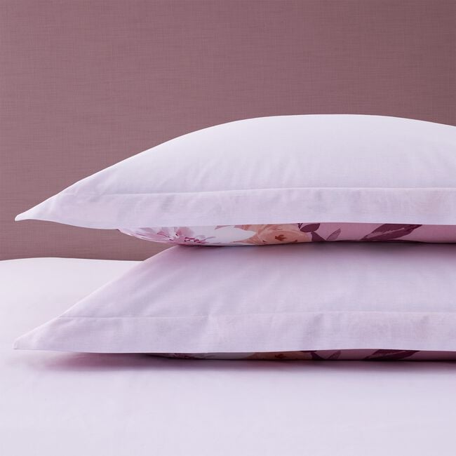 Marguerite Oxford Pillowcase Pair - Pink