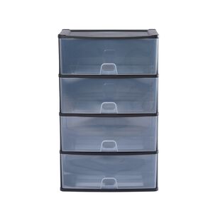 Wham Deep Black 4 Drawer Organiser