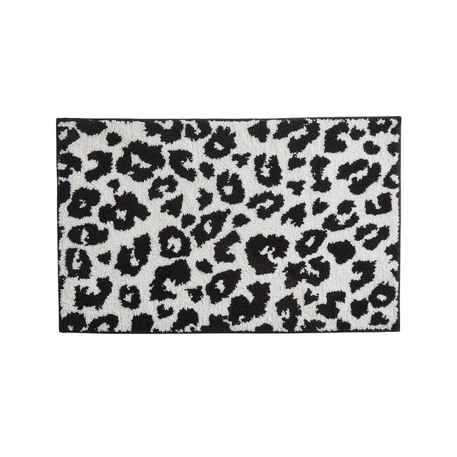 FUSION ANIMAL PRINT BLACK 50X80cm Bath Mat