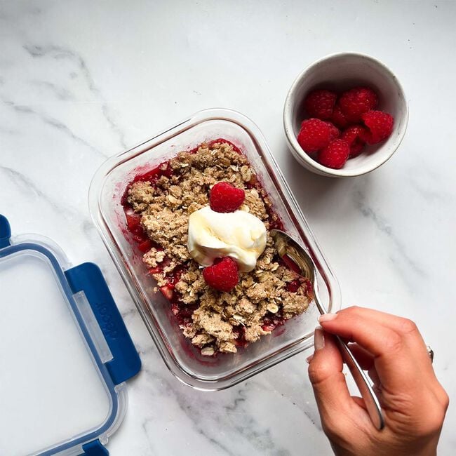 Decor Deluxe Clips Glass Container 630ml