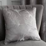 Feather Silver Cushion 43cm x 43cm