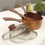 JML Copper Stone 3 Piece Cookware Set