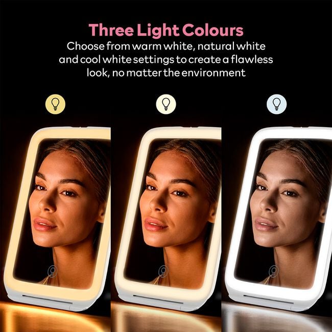 Carmen Rechargeable LED Cosmetic Mirror