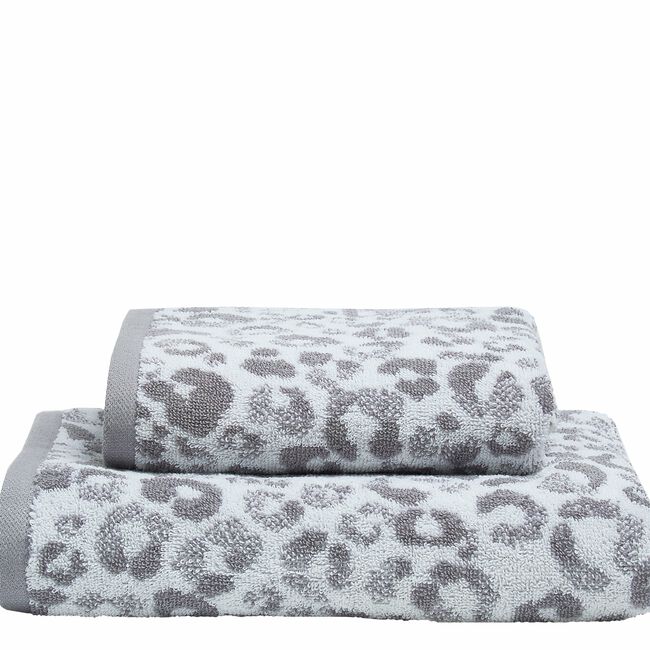 FUSION ANIMAL PRINT GREY 50x90cm Hand Towel  