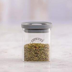 Kilner Fresh Square Glass Spice Jar, 0.16L