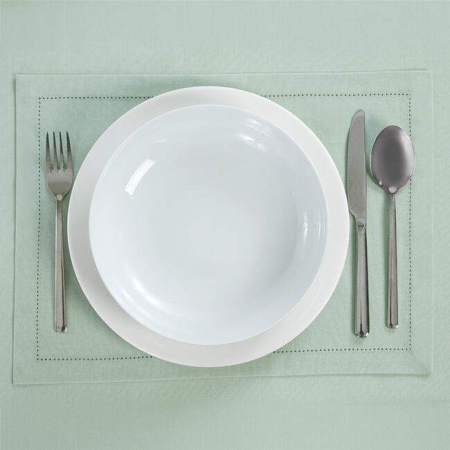 Dobby Stitch Duck Egg 2PK Placemat