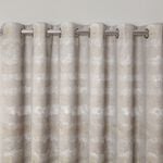 SUNSET STRIPES GREY/OCHRE 66x54 Curtain