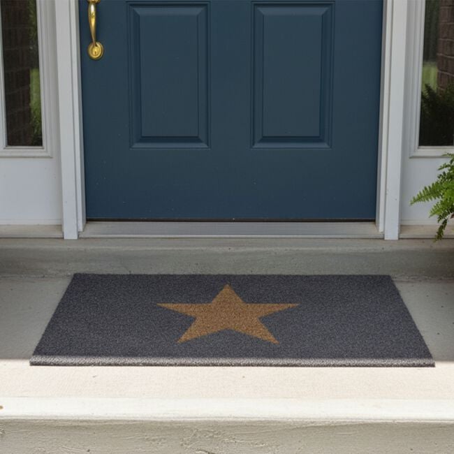 My Mat Inverse Star Coir Door Mat 45cm x 75cm
