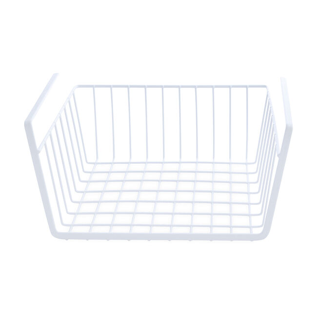  White Hanging Wire Basket
