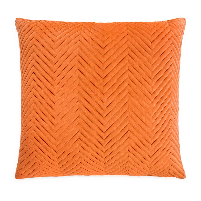 Triangle Stitch Cushion 45x45cm - Orange