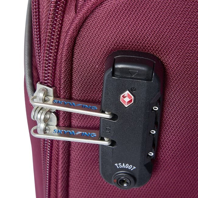 Cabin Bag Lightweight Luggage - Merlot
