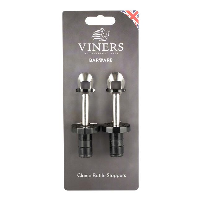 Viners Barware 2pc Clamp Bottle Stopper