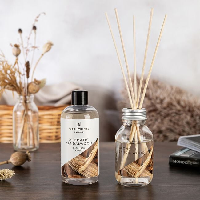 Wax Lyrical Sandalwood Reed Diffuser Refill 200ml