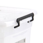 46L Rolling Clear Storage Box 