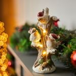 Christmas Robin On Snowy Tree decoration