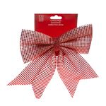 Large Red Diamanté Christmas Bow