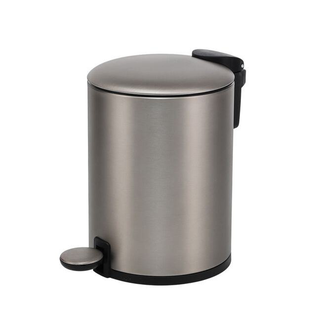 SILVIE STEEL GREY 3L SOFT CLOSE BATHROOM Bin