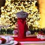 Wine Bottle Faux Fur Gift Bag