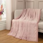 NICOLE DAY HERRINGBONE MAUVE 150x200cm Throw