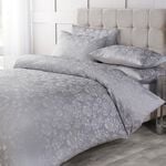 SINGLE DUVET COVER Inniskeen Jacquard Silver