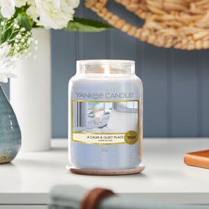 Yankee Candle A Calm and Quiet Place Candle Jar - Light Blue